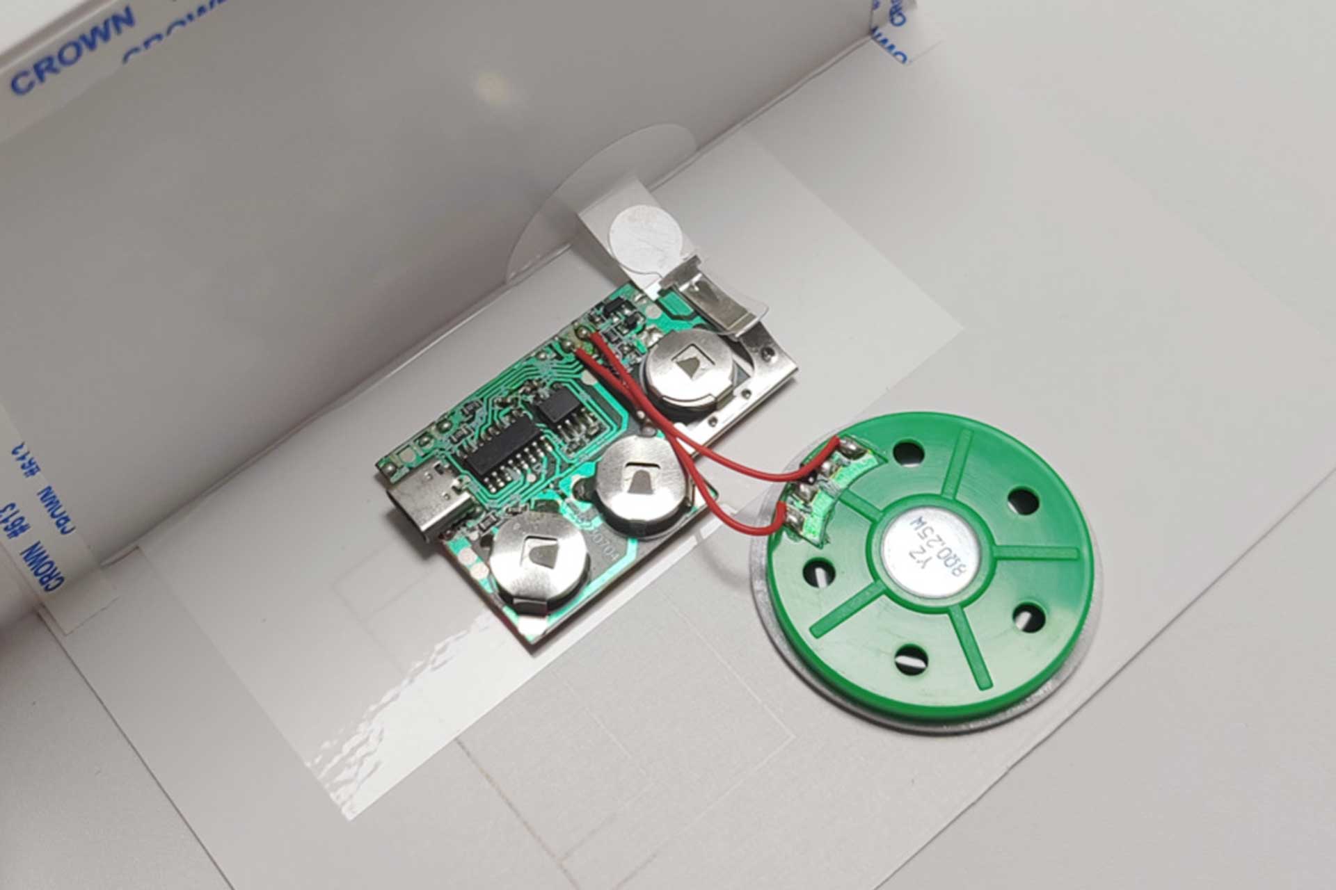 Music greeting card module