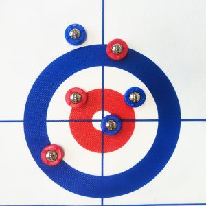 2 in 1 Table Top Curling Game